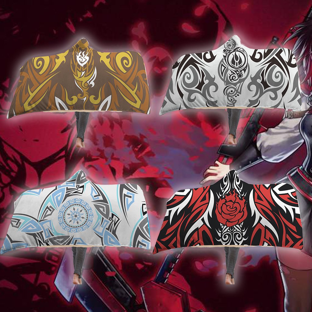 RWBY Ruby Rose Symbol Hooded Blanket