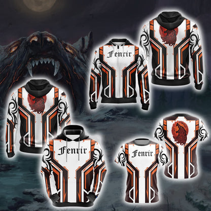 North Wolf Fenrir Unisex Zip Up Hoodie