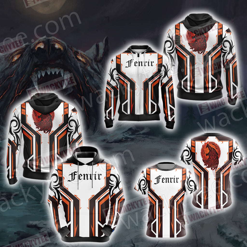 North Wolf Fenrir Unisex Zip Up Hoodie Jacket
