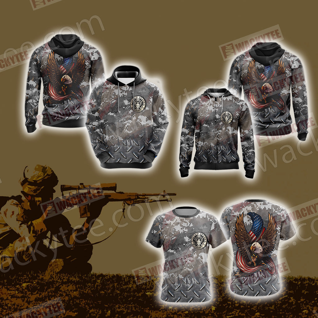 US Army Veteran Unisex 3D T-shirt