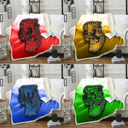 The Slytherin Snake Harry Potter 3D Throw Blanket