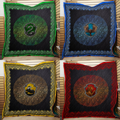 Hogwart House Hufflepuff Harry Potter 3D Quilt Blanket