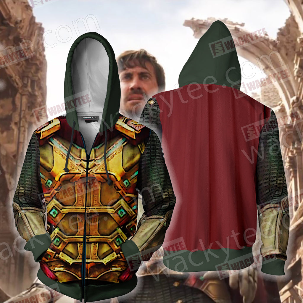Spider Man Far From Home Mysterio Cosplay Zip Up Hoodie Jacket