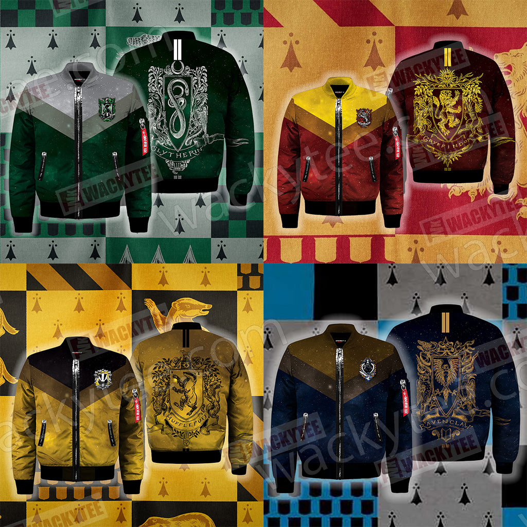 Brave Like A Gryffindor Harry Potter Wacky Style Bomber Jacket - WackyTee