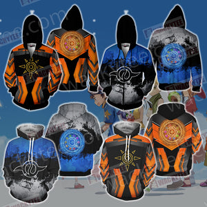 Digimon The Crest Of Courage New Look Unisex 3D Hoodie