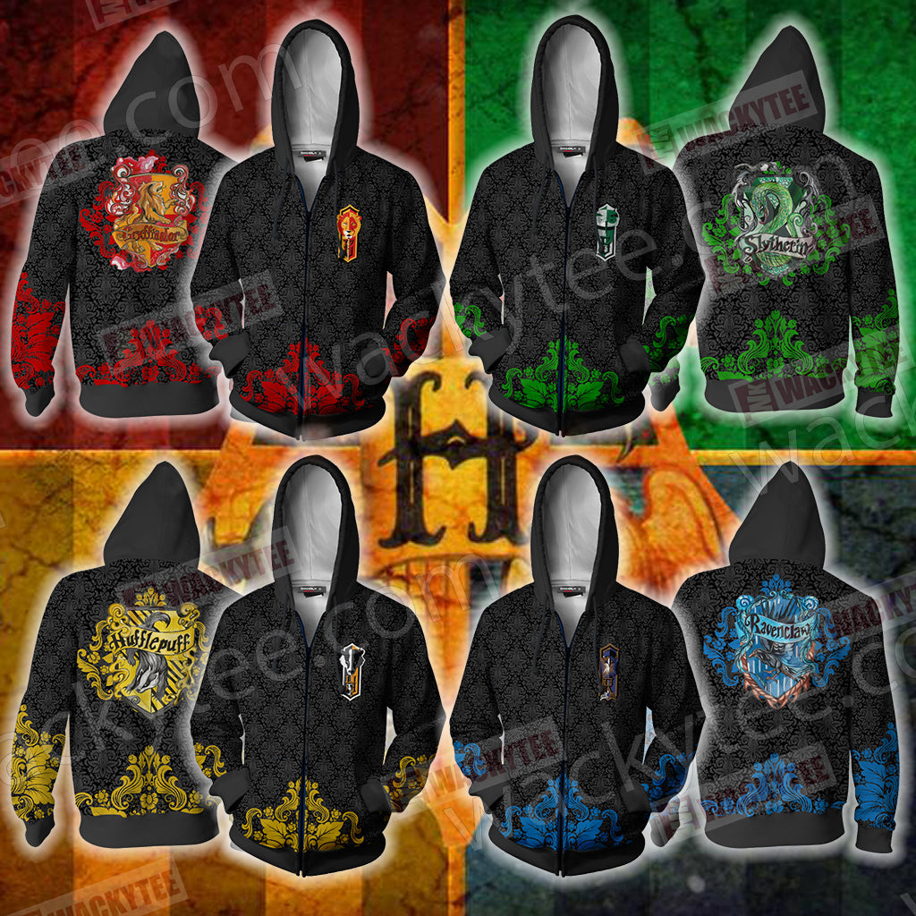 Cunning Like A Slytherin Harry Potter Wacky Style Zip Up Hoodie