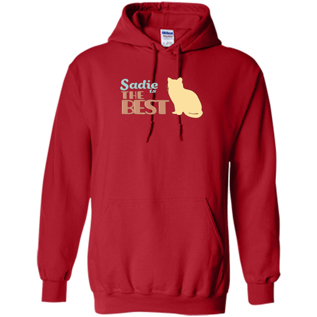 Cat Lover T-shirt, Sadie Is The Best T-shirt Red