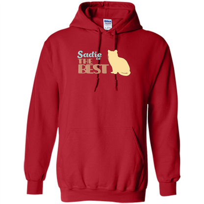 Cat Lover T-shirt, Sadie Is The Best T-shirt Red