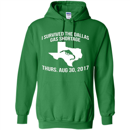 I Survived The Dallas Gas Shortage Thurs. Aug 30, 2017 T-shirt Irish Green
