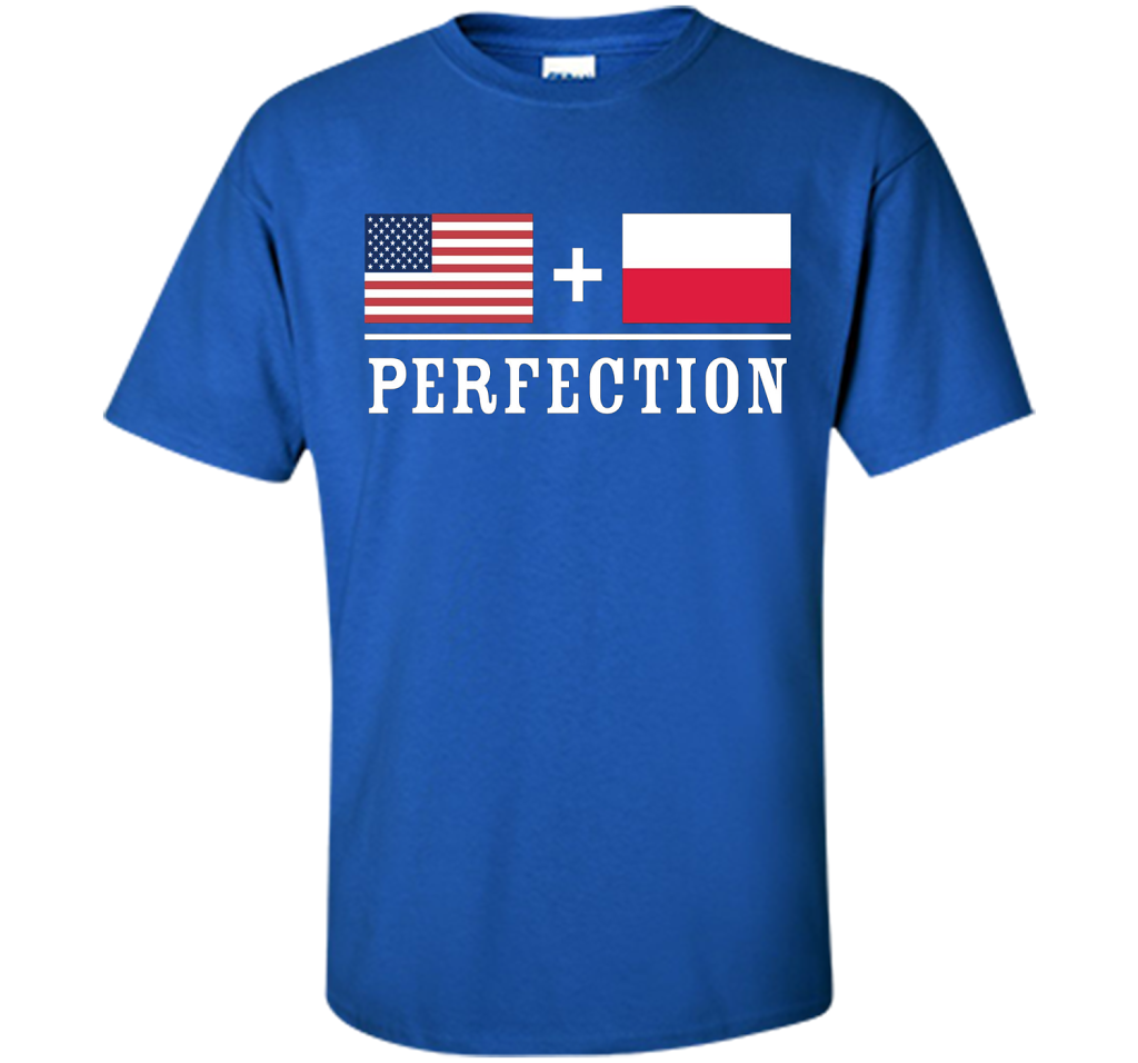 American + Polish = Perfection Flag T-Shirt shirt Royal
