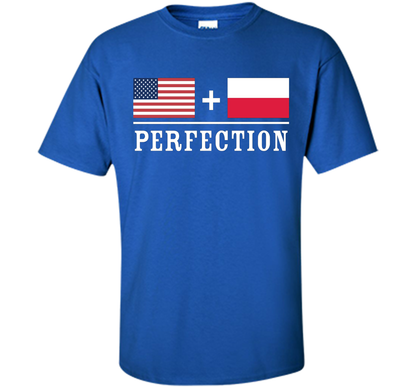 American + Polish = Perfection Flag T-Shirt shirt Royal