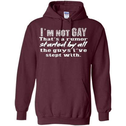 LGBTQ T-shirt I‰۪m Not Gay That‰۪s A Rumor Maroon