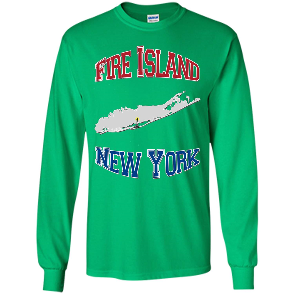Fire Island New York T-shirt Irish Green