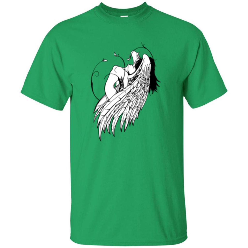 Angel T-shirt Angel Wings Irish Green