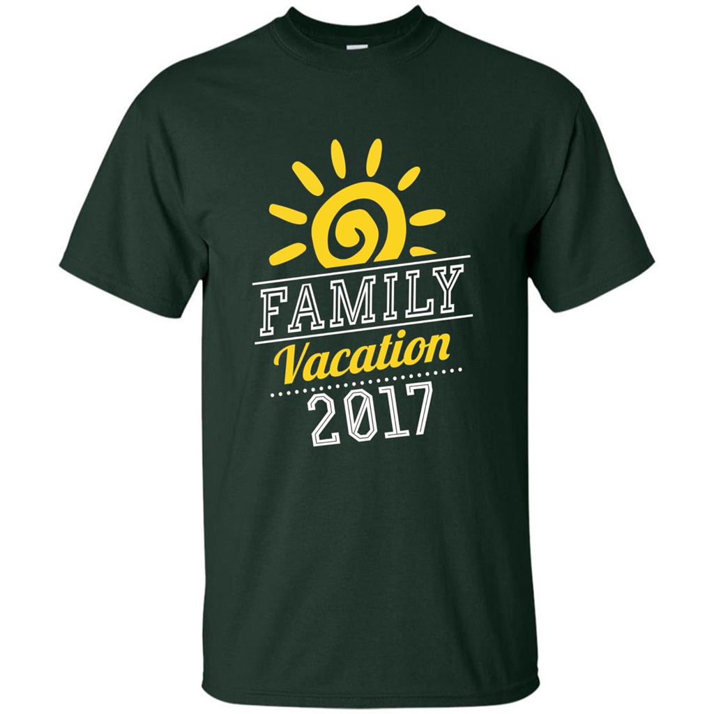 Summer T-shirt Family Vacation 2017 T-shirt Forest Green