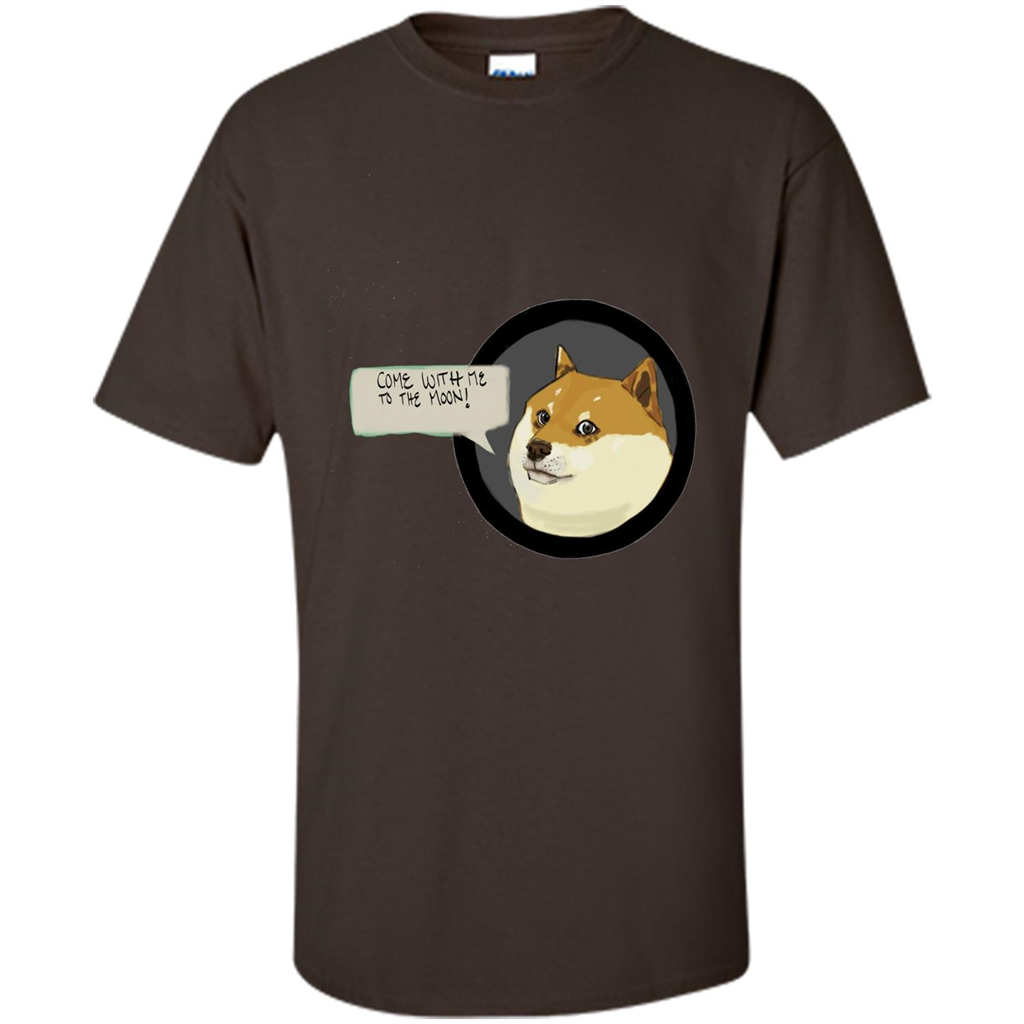 Love Dog T-shirt Come With Me To The Moon Dark Chocolate
