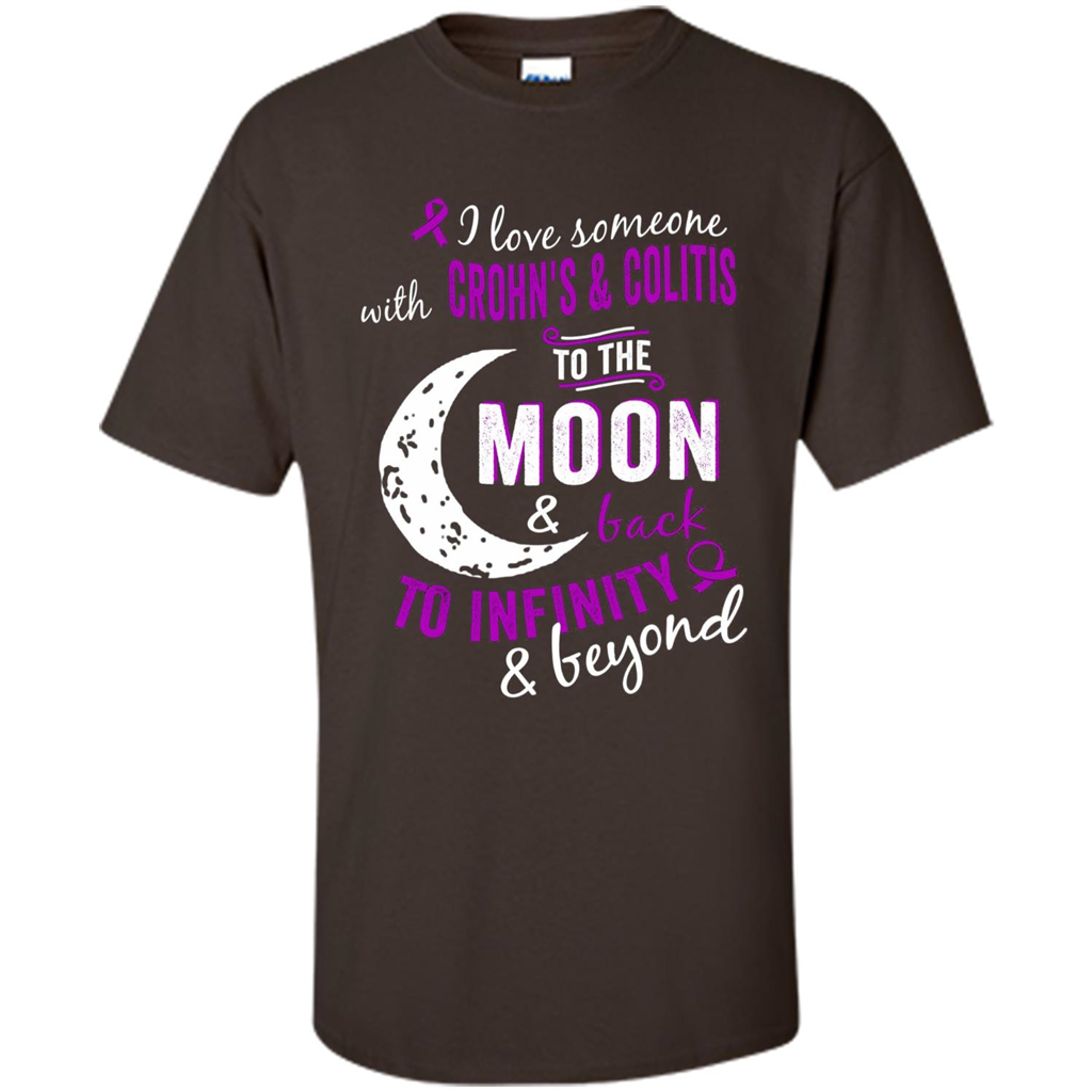 Crohn's and Colitis Awareness T-shirt Dark Chocolate