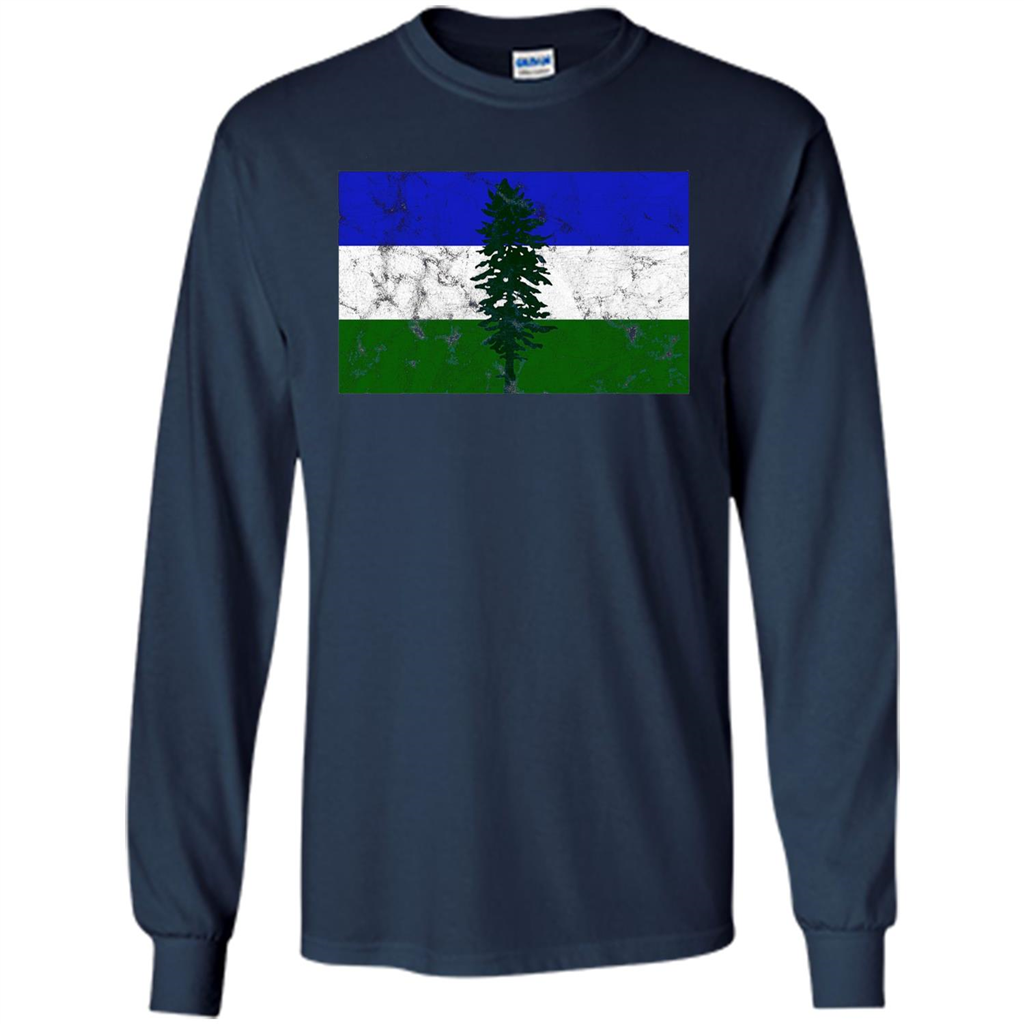 Distressed Cascadia Doug Flag Pacific Northwest T-shirt