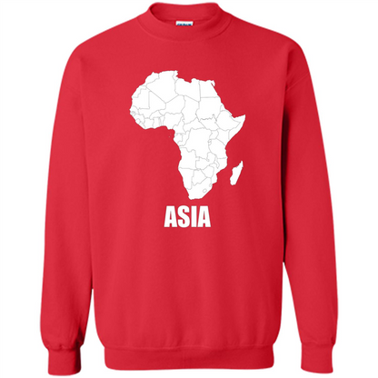 Africa Asia Funny t-shirts - Humor T-shirts Red