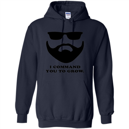 Beard T-Shirt I Command You To Grow T-shirt Navy