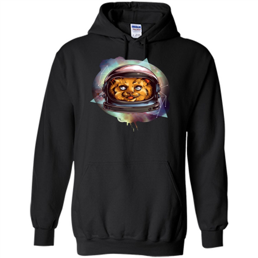 Space Kitty T-shirt Black