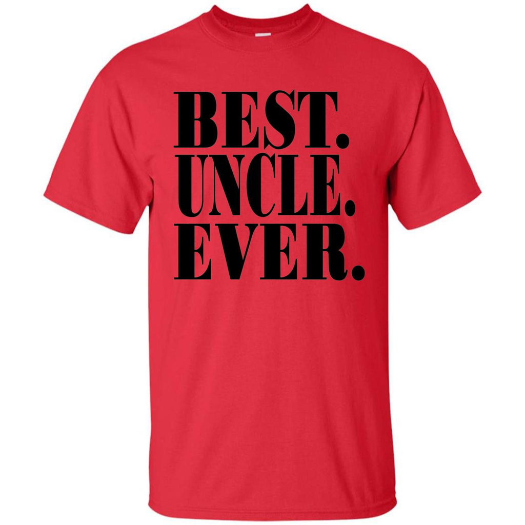 Best Uncle Ever T-shirt Red