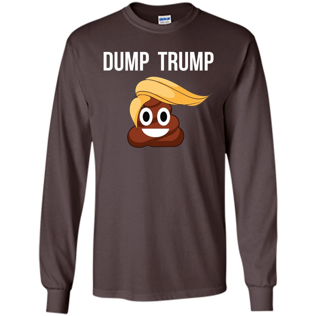 Dump Trump - Poop Emoji T-shirt Dark Chocolate