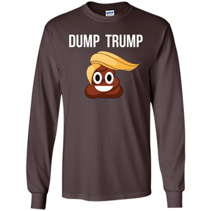Dump Trump - Poop Emoji T-shirt Dark Chocolate