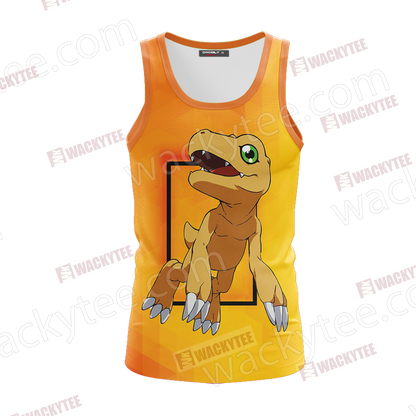 Digimon - Greymon Unisex 3D Tank Top