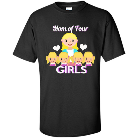 Mothers Day Gift from Daughter Mom Of Four Girls Black