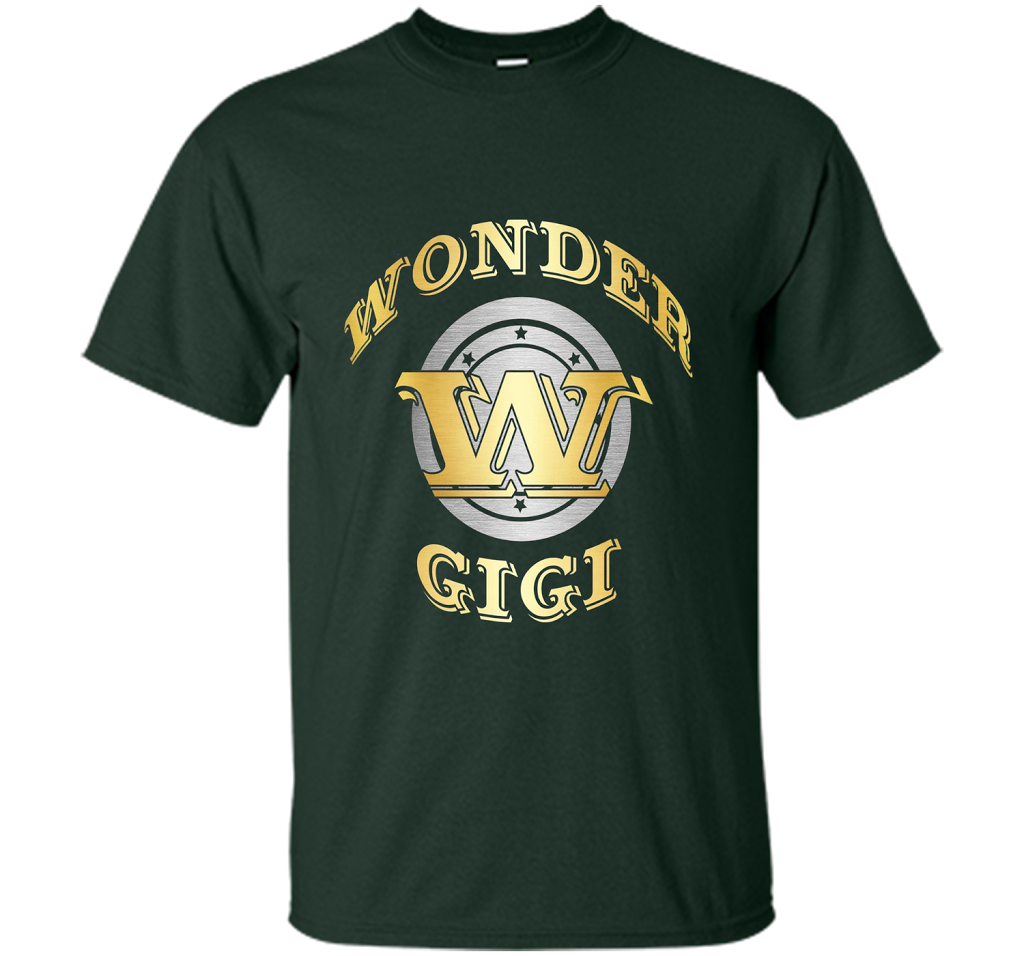 Wonder Gigi T Shirt Gift For Super Grandma On Special Day t-shirt Forest Green