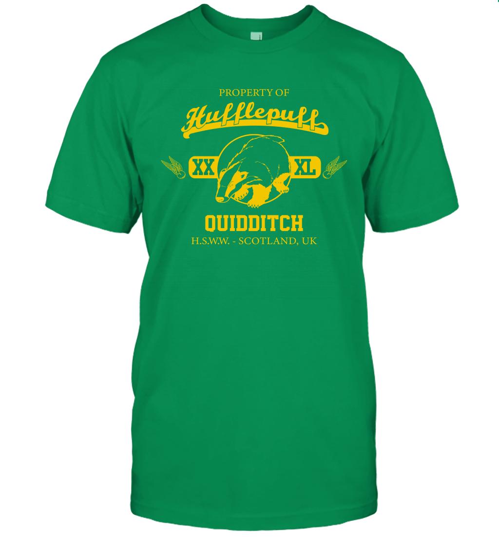 Property Of Hufflepuff Quidditch Harry Potter T-Shirt T-Shirt Irish Green