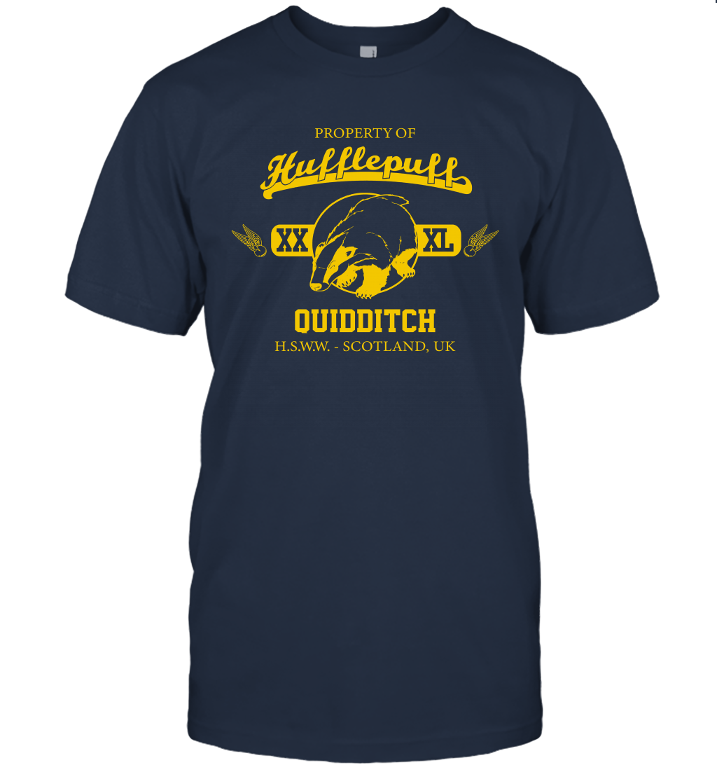 Property Of Hufflepuff Quidditch Harry Potter T-Shirt T-Shirt Navy