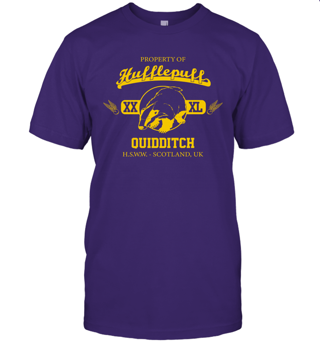 Property Of Hufflepuff Quidditch Harry Potter T-Shirt T-Shirt Purple