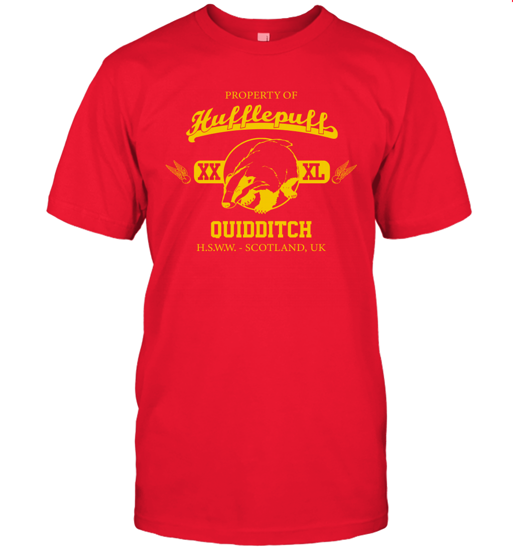 Property Of Hufflepuff Quidditch Harry Potter T-Shirt T-Shirt Red