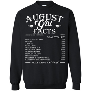 August Girl Facts T-shirt
