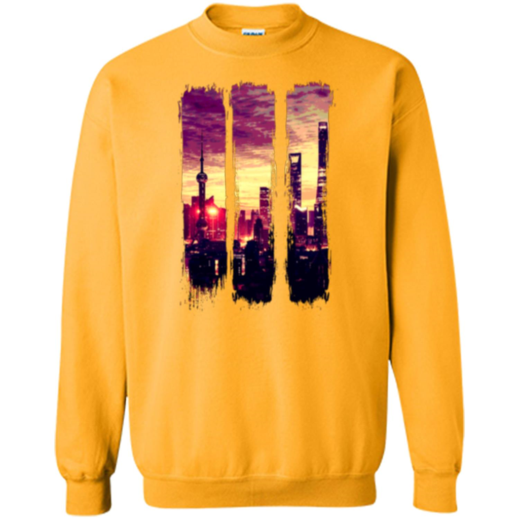 Sunset City T-shirt Gold