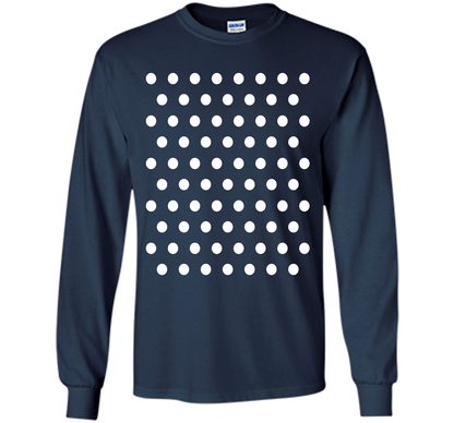 Black and white polka dot tee t shirt shirt Navy