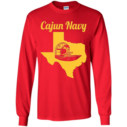 Cajun Navy T-shirt Texas Strong T-shirt Red