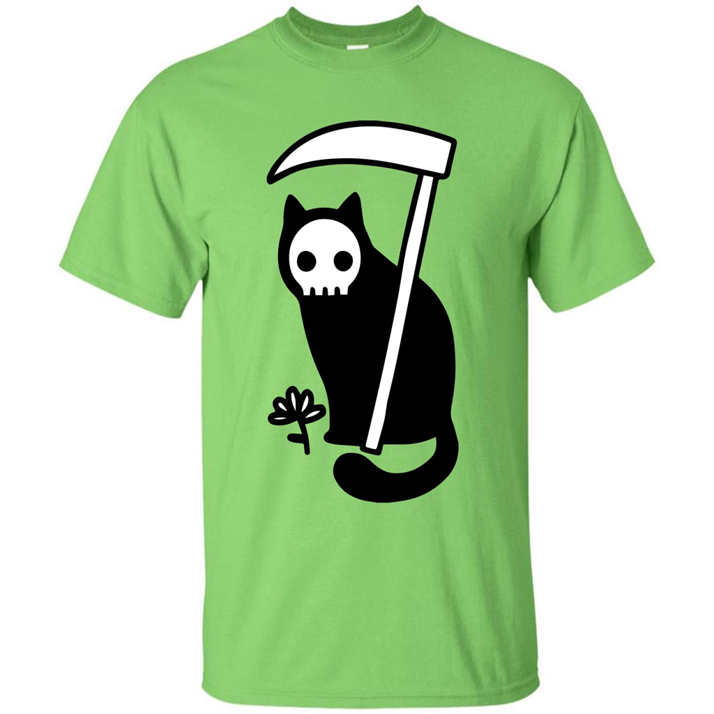 Cat Grimm Reaper T-shirt Lime