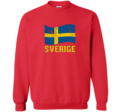 Swedish Flag, Sverige Souvenir Vintage T-Shirt t-shirt Red