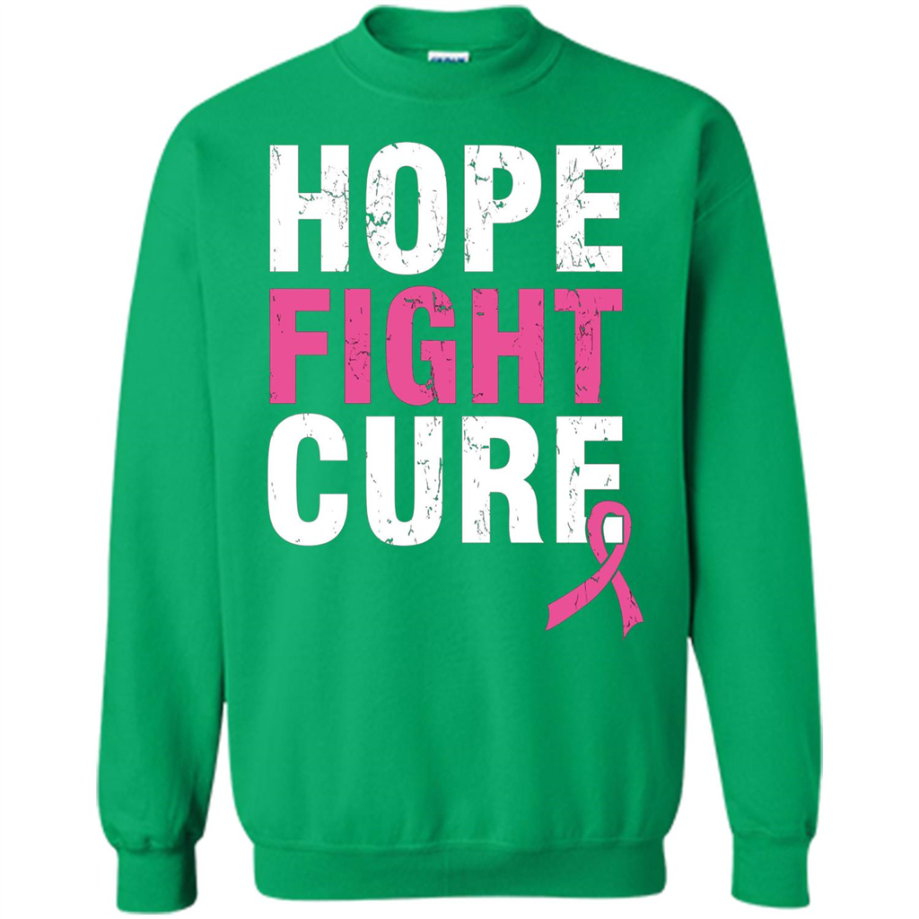 Breast Cancer Awareness T-shirt Hope Fight Cure Irish Green