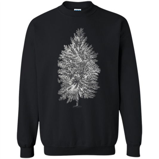 Poplar Tree T-shirt. Tree Poplar Tree T-shirt Black