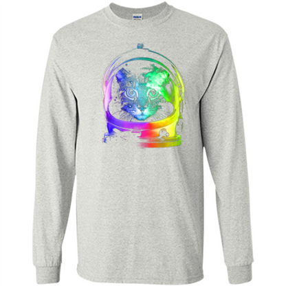 Astronaut Cat T-shirt Ash
