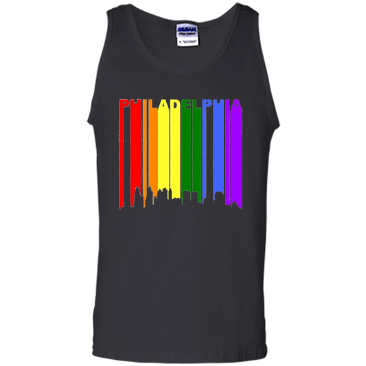 Philadelphia PA Downtown Rainbow LGBT Gay Pride T-shirt Black