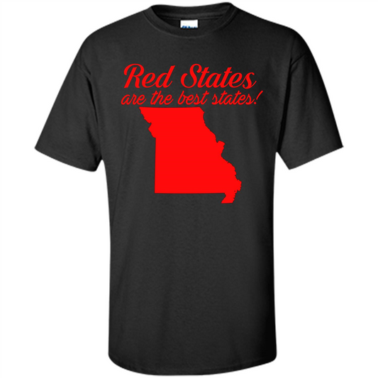 Missouri T-Shirt Red States Are The Best States Black