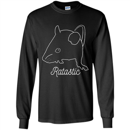 Cute Rat Owners T-shirt Ratastic Black