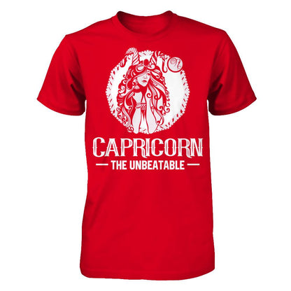 Capricorn The Unbeatable T-shirt Next Level - Unisex Fitted Tee Red