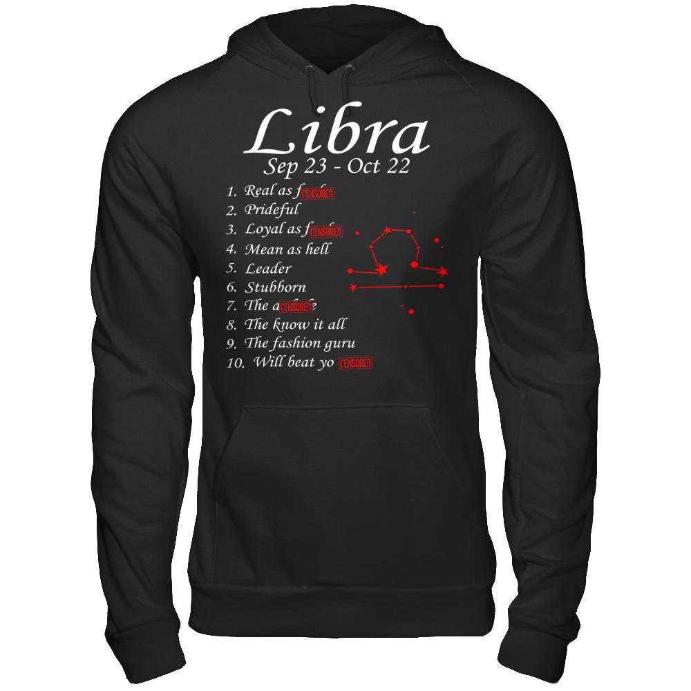 Libra Sep 23 - Oct 22 Gildan - Pullover Hoodie Black