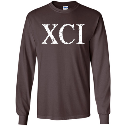 Roman Numeral 91 XCI Shirt Dark Chocolate